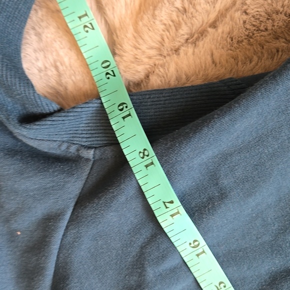 Athleta Blue Full Zip Sweatshirt Jacket, Womens Large Tall, Great Condition - Picture 3 of 11